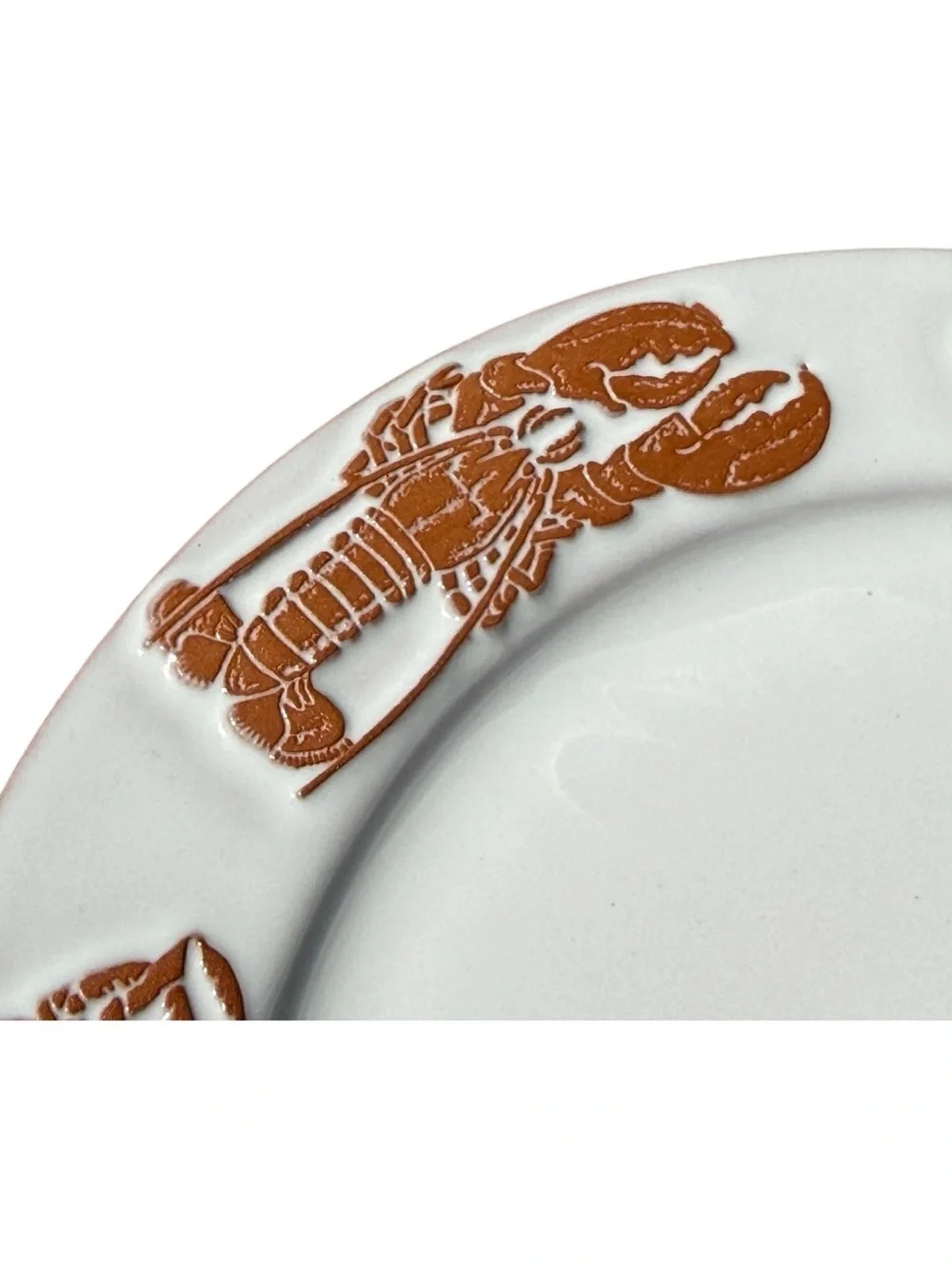 Vintage Frankoma Coastal Seafood Salad Plates Set of 4 8” Coastal Cottagecore